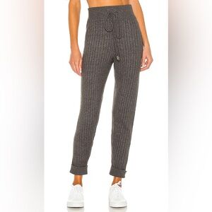 Free People Intimately Free Around The Clock Charcoal Knit Jogger Pant